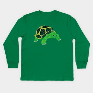 Geometric tortoise Kids Long Sleeve T-Shirt